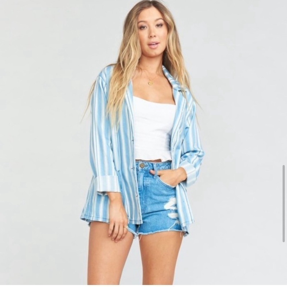 Show Me Your Mumu Brecken Jacket‎ Striped Blazer Jacket Size Xsmall